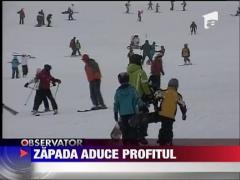 Zapada aduce profitul la munte