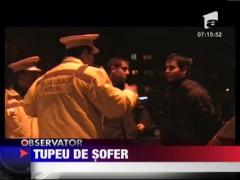 Politist local lovit cu masina de un sofer tupeist