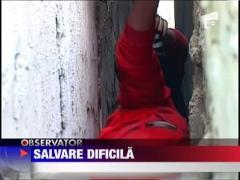 Salvare dificila la Constanta: copil a cazut intre doua cladiri