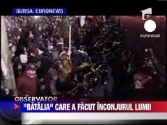 Protestele violente de la Bucuresti au facut inconjorul lumii