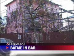 Scandal cu pumni si bate in bar