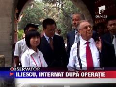 Ion Iliescu ramane internat in spital