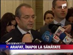 Raed Arafat revine in Ministerul Sanatatii