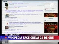 Wikipedia face greva 24 de ore