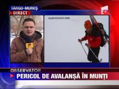 Avertizare de avalansa in Fagaras