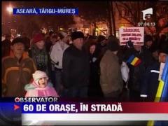 Proteste in peste 60 de orase ale tarii