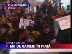 Nu au fost incidente intre membrii USL si protestatarii din Piata Universitatii