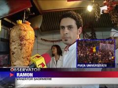 Comerciantii din zona Pietei Universitatii, vanzare record