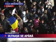 Jandarmii dau vina pe ultrasi pentru violentele de ieri