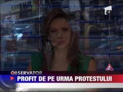 Profituri record pentru comerciantii din centrul capitalei