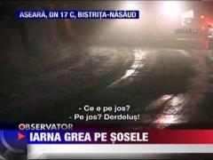 Trafic paralizat de ger pe DN7C