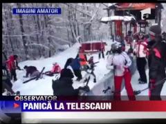 Panica la Suior. Telescaun blocat 5 ore
