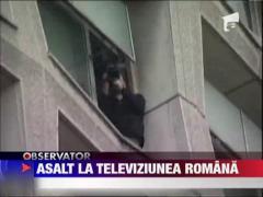 Protest cu scandal la TVR