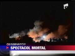 Spectacol de focuri de artificii scapat de sub control in Thailanda