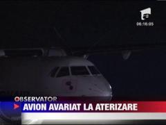 Avion avariat la aterizare in Timisoara