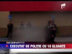 SUA: Doi politisti au impuscat mortal un barbat in parcarea unui fast-food
