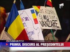 Primul discurs al presedintelui Traian Basescu