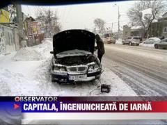 Capitala, ingenuncheata de viscol