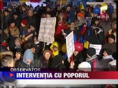 Traian Basescu a vorbit ieri despre proteste
