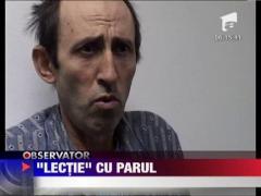 Un elev a fost lovit cu parul de tatal unei colege