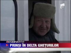 Locuitorii Deltei Dunarii, prizonieri din cauza ghetii