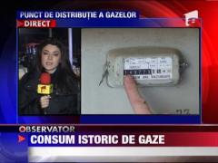 Consum istoric de gaze