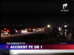Accident violent pe Drumul National 1