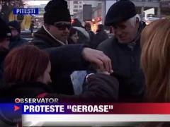 Protestele continua indiferent de vreme