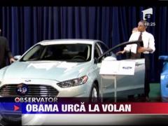 Barack Obama la volan