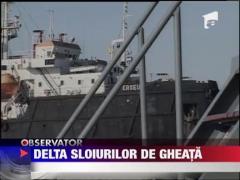 O mie de oameni sunt izolati in Delta Dunarii