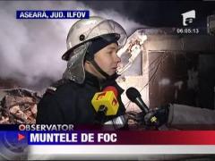 Incendiu puternic la o fabrica de incaltaminte din Mogosoaia