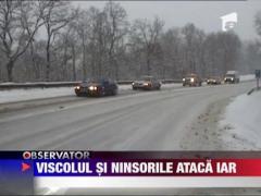 Romania din nou sub cod galben de viscol si ninsori