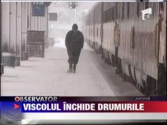 Zece drumuri nationale au fost inchise