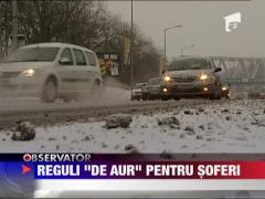 Pilotul Titi Aur a dat lectii de condus pe zapada