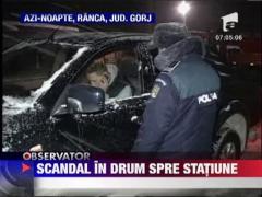 Turisti stopati de politie sa ajunga in statiune