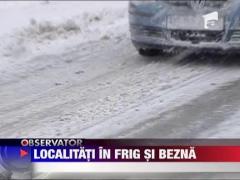 Ploile inghetate de pana acum au lasat in intuneric mii de oameni