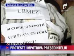 Cateva sute de oameni au protestat si aseara in toata tara