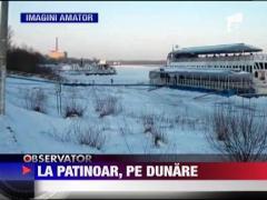 Dunarea a inghetat bocna la Braila