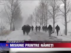 Jandarmii braileni au ajuns pe jos la ambulanta blocata la Tarlele Filiului