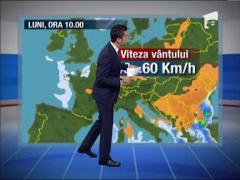 Prognoza meteo pentru zilele urmatoare