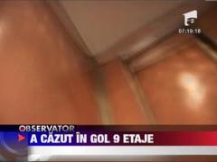 Un ploiestean a cazut in gol cu liftul de la etajul 10 si a supravietuit!