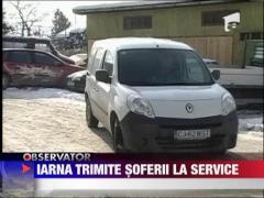 Iarna trimite soferii la service