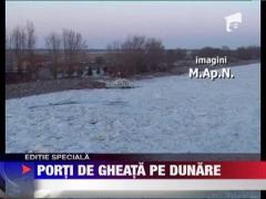 Dunarea s-a transformat intr-un imens ghetar la Braila!