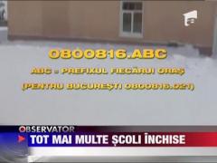 3500 de scoli inchise de iarna
