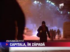 Bucurestiul sub zapada: Cod galben de ninsori