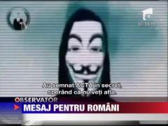 Un nou mesaj Anonymous