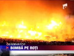 Un TIR plin cu odorizante a explodat pe centura Capitalei