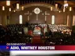 Fanii lui Whitney Houston si-au luat adio de la idolul lor