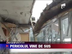 Atentie la zapada de pe cladiri!