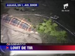 Bihor: Biciclist calcat de TIR